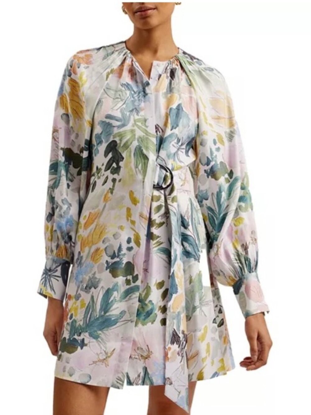 Ted Baker Amasya Floral Mini Wrap Dress Women's 6